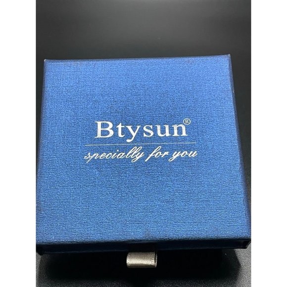 Btysun Silver Tone Religious Saying Inside Bangle Bracelet  Length 6.50 Inches - Picture 1 of 10